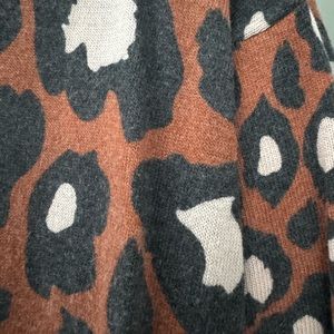 Bar III cheetah print sweater dress